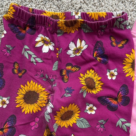 3 - Girls size 7 Floral & Pink Leggings - Children’s Place/Jumping Beans/Carters - Picture 2 of 7